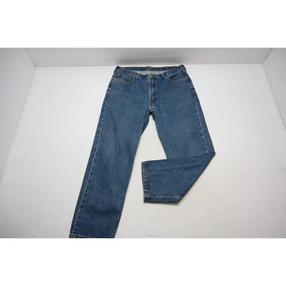 Levi's 550 Relaxed Fit Straight Blue Denim Jeans Mens‎ Size 40 x 32